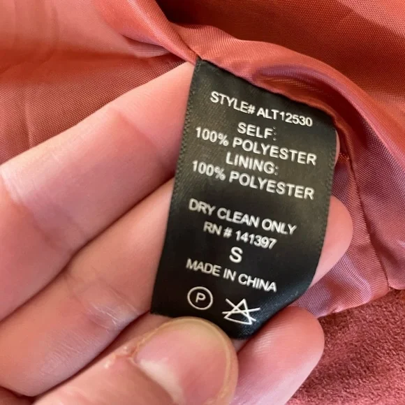 ASTR the Label Faux Suede Moto Jacket crop cropped motorcycle orange brown s - Picture 5 of 7